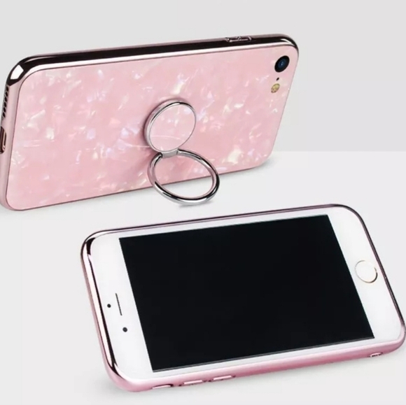 Phone Ring holder Phone Kickstand Phone Grip Pearl Pink - Picture 3 of 9